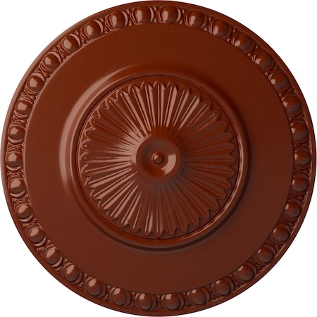 Lyon Ceiling Medallion (Fits Canopies Up To 3 5/8), Hand-Painted Firebrick, 23 1/2OD X 3 1/4P